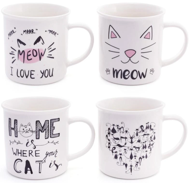 Кружка порцелянова "Мяу" 400мл