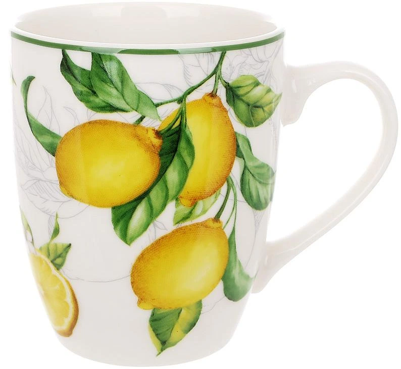 Кухоль порцеляновий "Сицилійський Лимон" 340мл, чайна чашка
