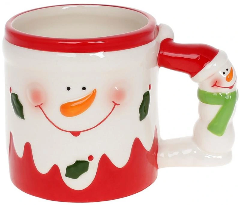 Кухоль "Сніговик" 400мл Різдвяний, керамічний