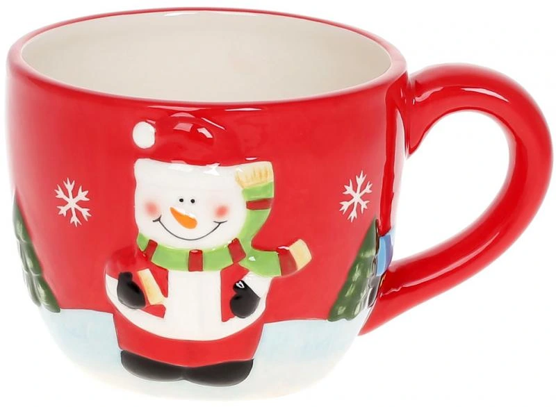 Кухоль "Сніговик" 550мл Різдвяний, керамічний