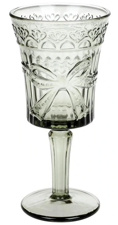 Набір 6 келихів для вина "Бант" 260мл, димчасте скло