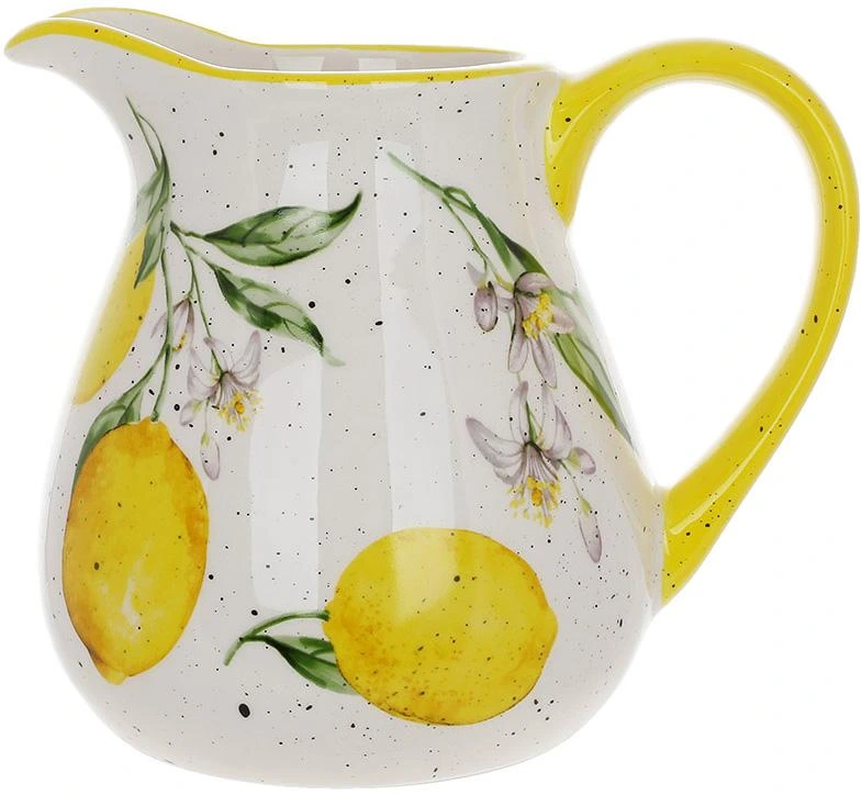 Глечик керамічний "Соковиті Лимони" 1000мл — BonaDi