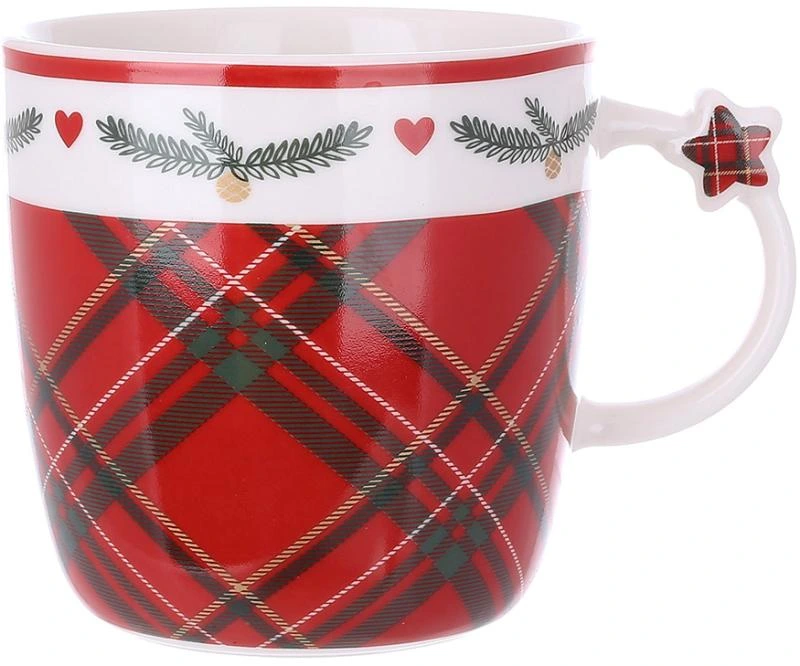 Кружка різдвяна порцелянова "Happy Holidays" 360мл