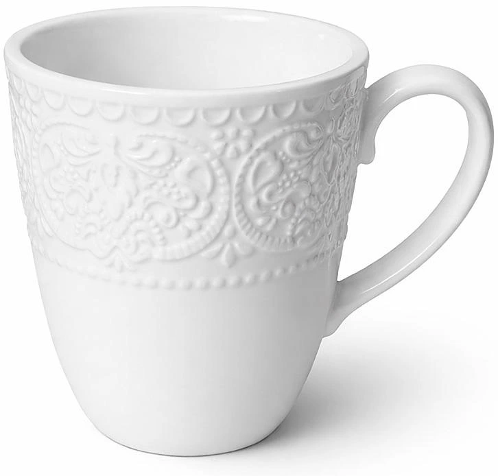 Кухлі порцелянові "Dentelle Blanche" 4 чашки 300мл