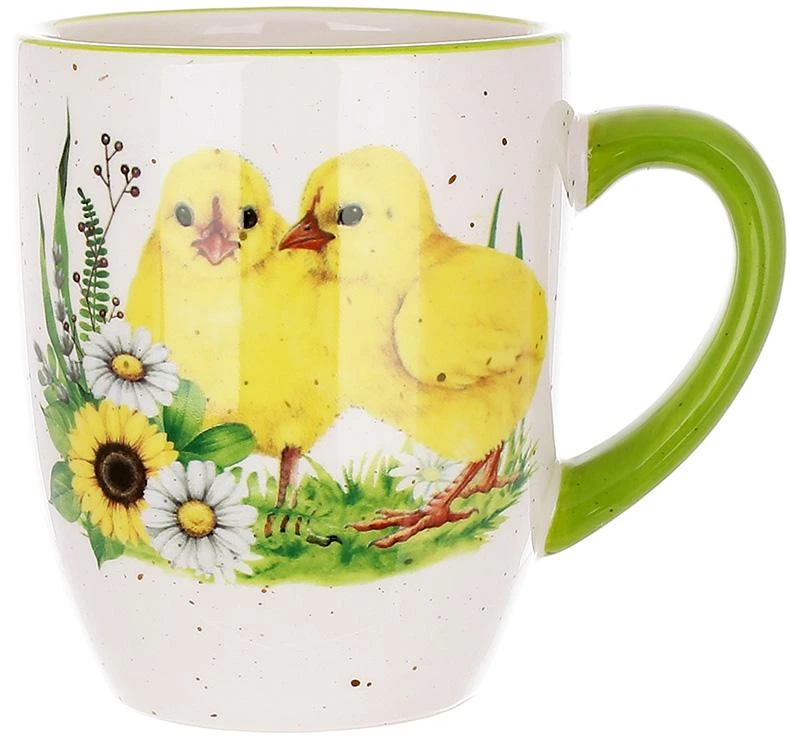 Кухоль керамічний "Happy Easter" Курчата 340мл