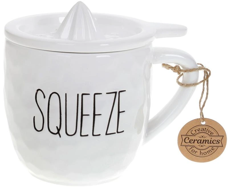 Кухоль керамічний SQUEEZE 500мл із соковитискачем