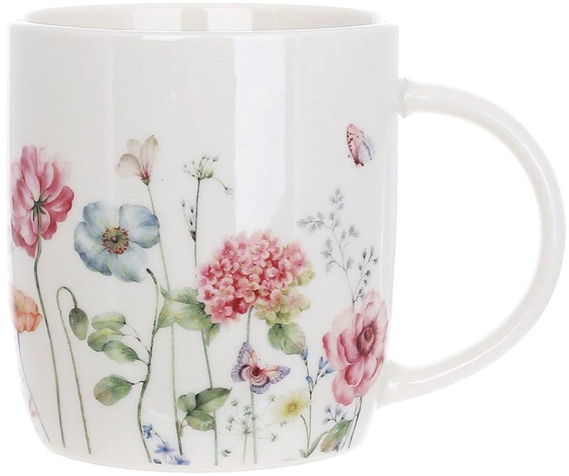 Набір 6 порцелянових кухлів Floral 360мл