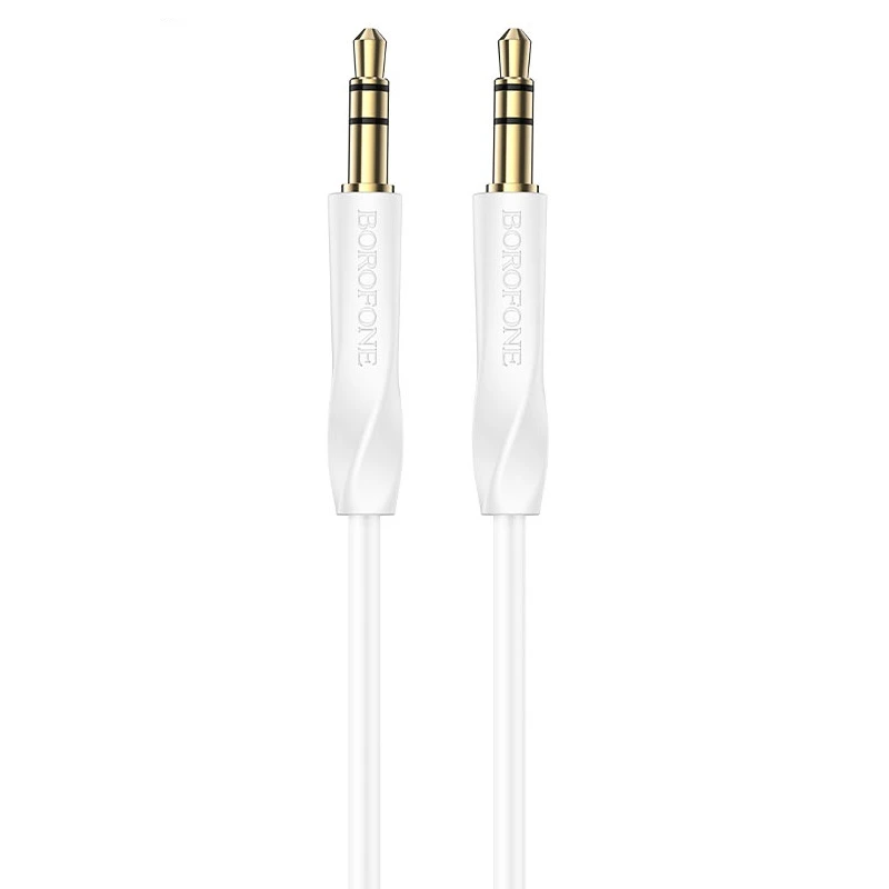 Аудіокабель BOROFONE BL16 3.5mm male to 3.5mm male, PVC, 1m, White