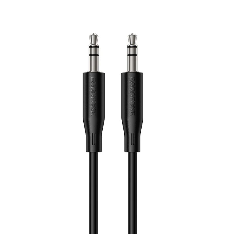 Аудіокабель BOROFONE BL26 3.5mm male to 3.5mm male, TPE, 1m Black