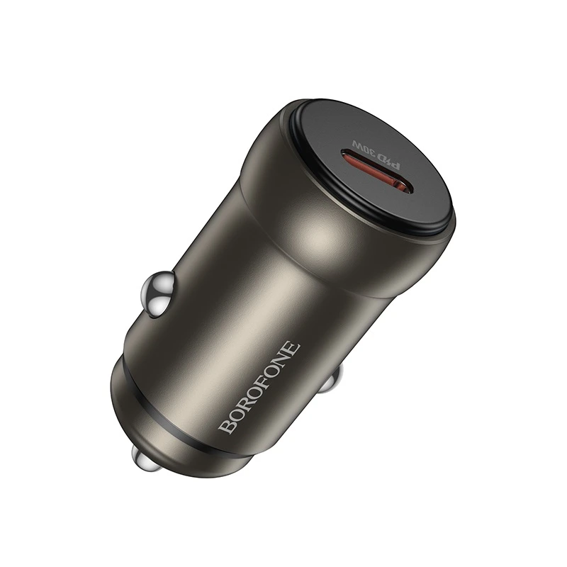 Автомобільний зарядний пристрій BOROFONE BZ32 Fresh single port PD30W car charger Black — Borofone