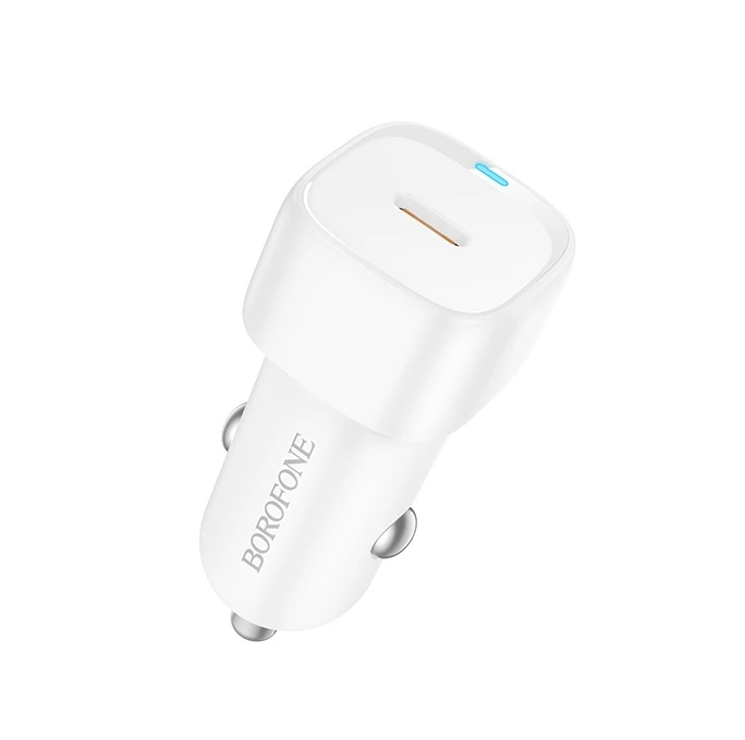 Автомобільний зарядний пристрій BOROFONE BZ34A Cloud single port PD20W car charger White