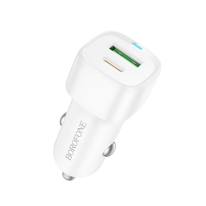 Автомобільний зарядний пристрій BOROFONE BZ34B Cloud PD38W(1C1A) car charger White — Borofone