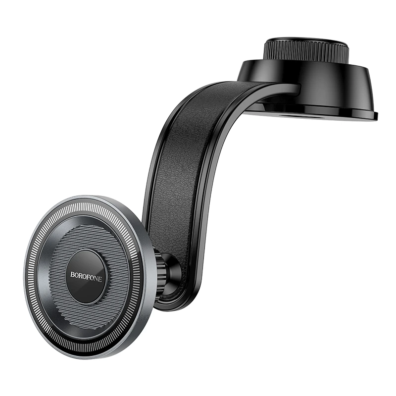 Автотримач для телефона BOROFONE BH123 Profit magnetic car holder(center console) black metal gray — Borofone