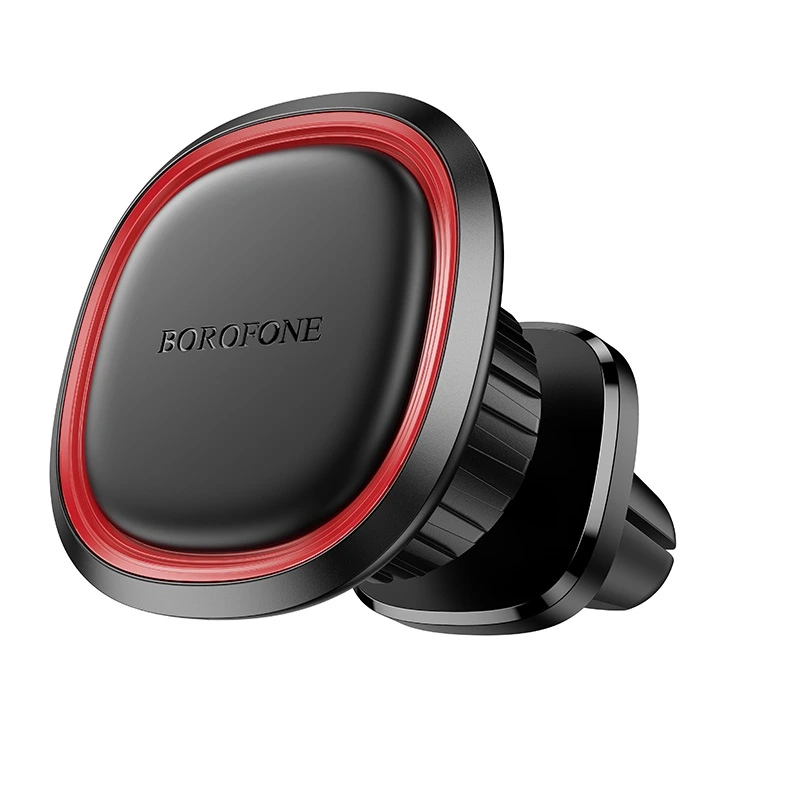Автотримач для телефона BOROFONE BH124 Roman magnetic car holder (air outlet) Black and Red — Borofone