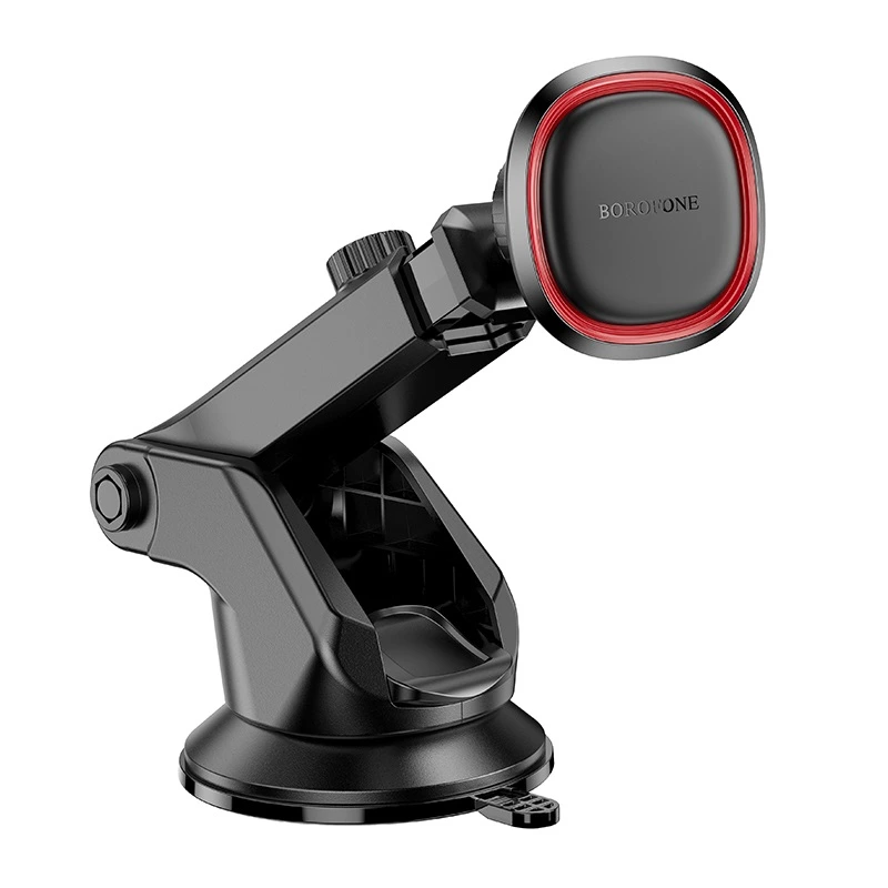 Автотримач для телефона BOROFONE BH125 Roman magnetic car holder (center console) Black and Red — Borofone