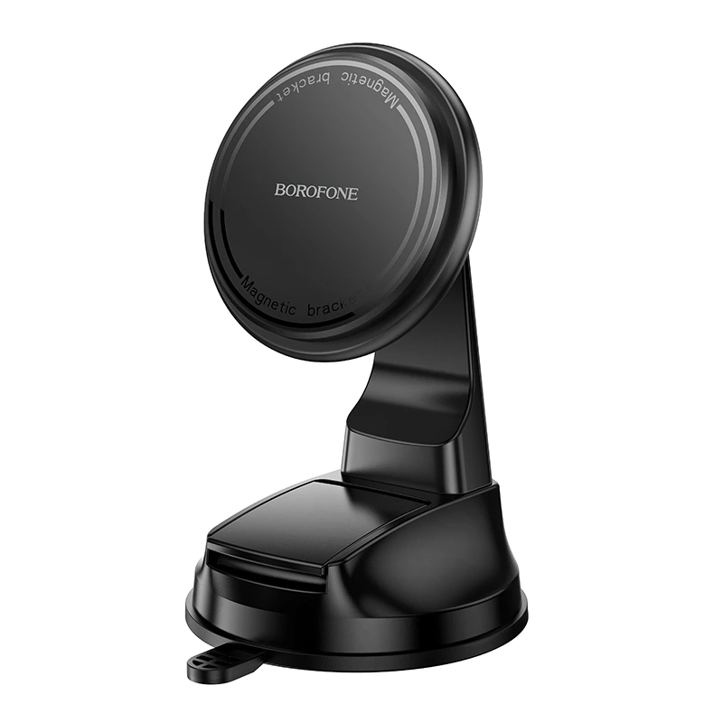 Автотримач для телефона BOROFONE BH136 Parker ring magnetic car holder(center console) Black — Borofone