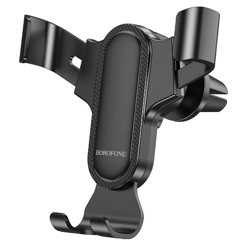 Автотримач для телефона BOROFONE BH74 Rock air outlet gravity car holder Black — Borofone
