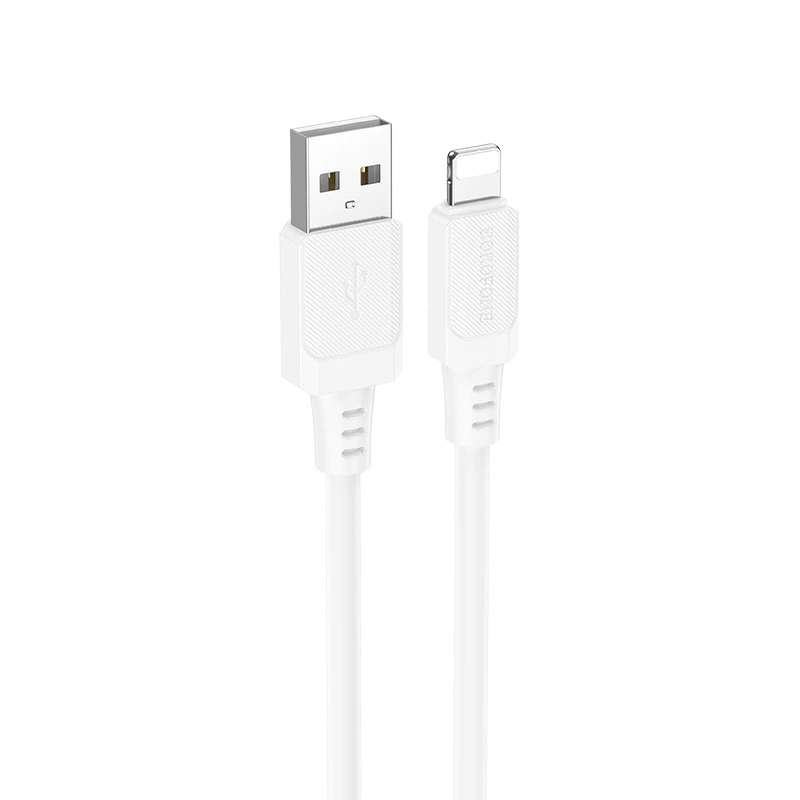 Кабель BOROFONE BX115 Lotto silicone charging data cable iP White — Borofone