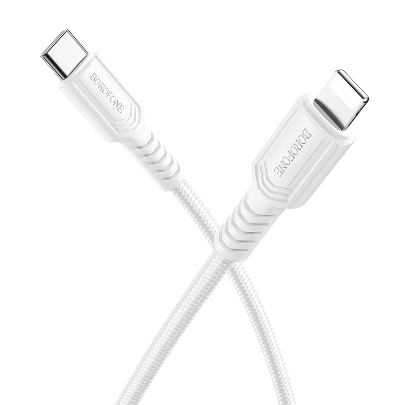 Кабель BOROFONE BX116 Certain PD charging data cable iP White