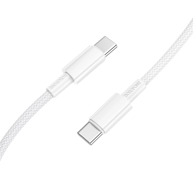 Кабель BOROFONE BX117 Source 60W charging data cable C to C White — Borofone