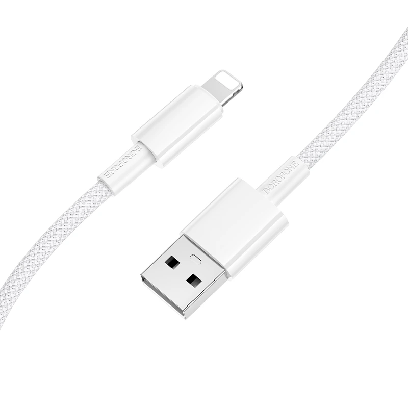 Кабель BOROFONE BX117 Source charging data cable iP White