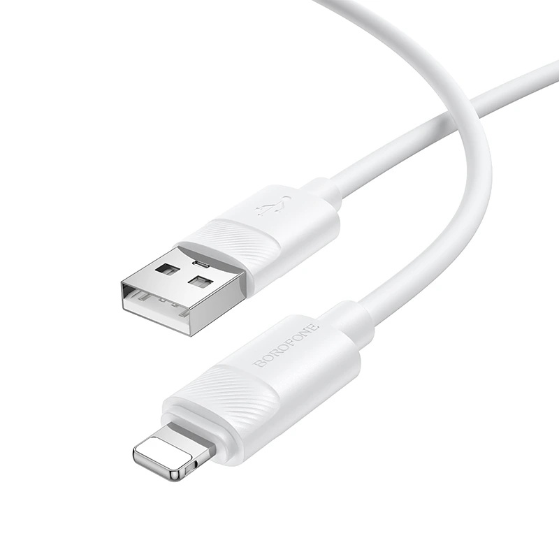 Кабель BOROFONE BX123 Leya silicone charging data cable iP White — Borofone