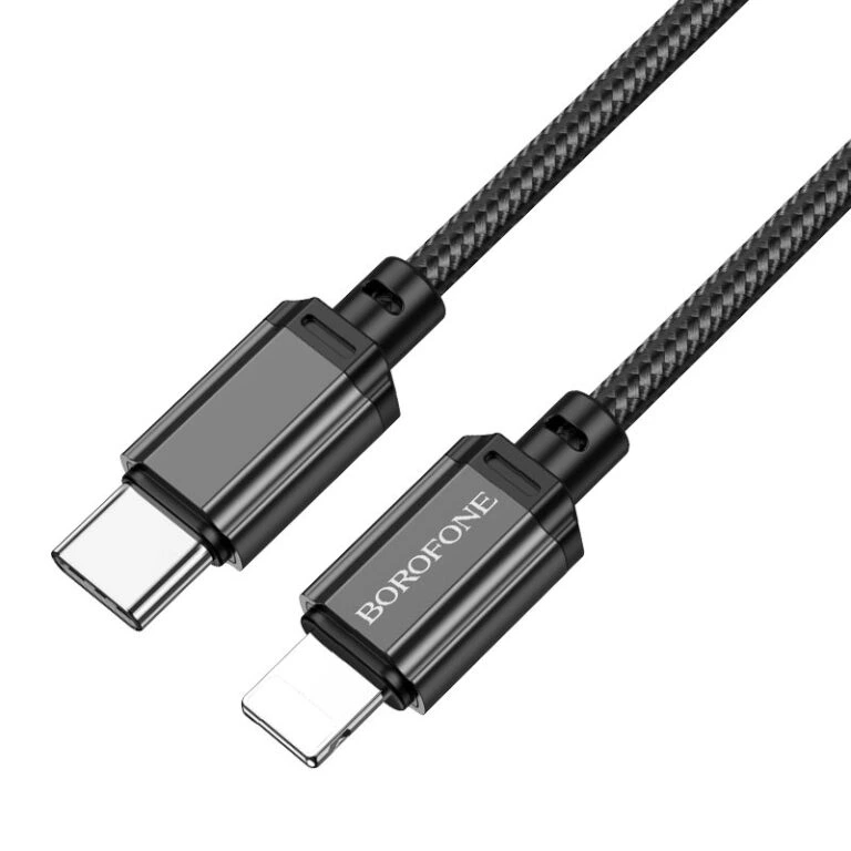 Кабель BOROFONE BX87 Sharp PD charging data cable for iP Black — Borofone