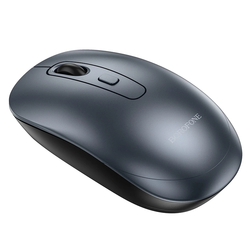 Маніпулятор миша BOROFONE BG13 Winner 2.4G business wireless mouse Black Metal Gray — Borofone