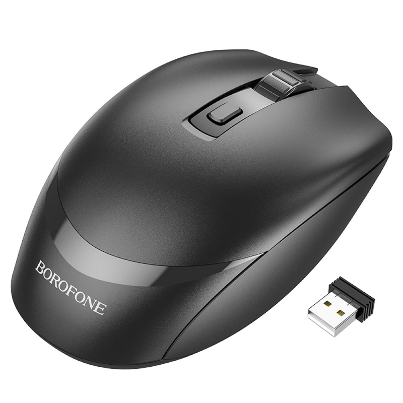 Маніпулятор миша BOROFONE BG7 Platinum 2.4G business wireless mouse Black — Borofone
