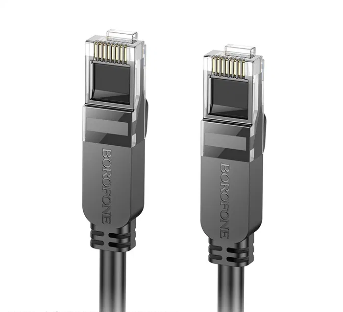 Мережевий кабель BOROFONE BUS01 Category 6 Gigabit network cable(L=10M) Black — Borofone