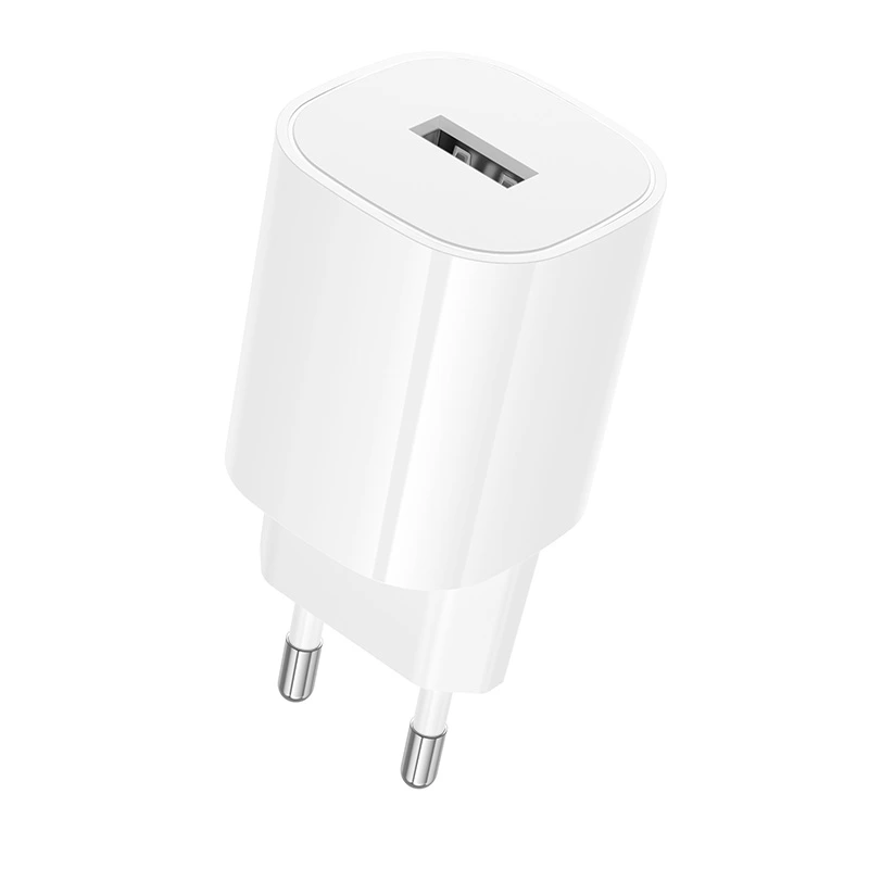 Мережевий зарядний пристрій BOROFONE BA101A Pudding single port charger (EU) White