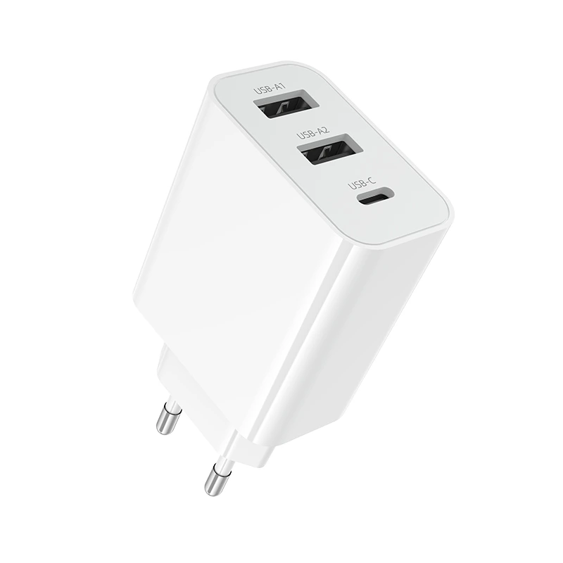 Мережевий зарядний пристрій BOROFONE BA105A Stellar three-port charger White