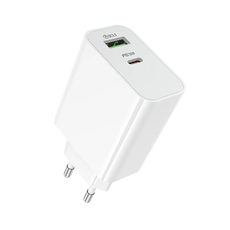 Мережевий зарядний пристрій BOROFONE BA106A Stellar PD20W+QC3.0 charger (EU) White — Borofone