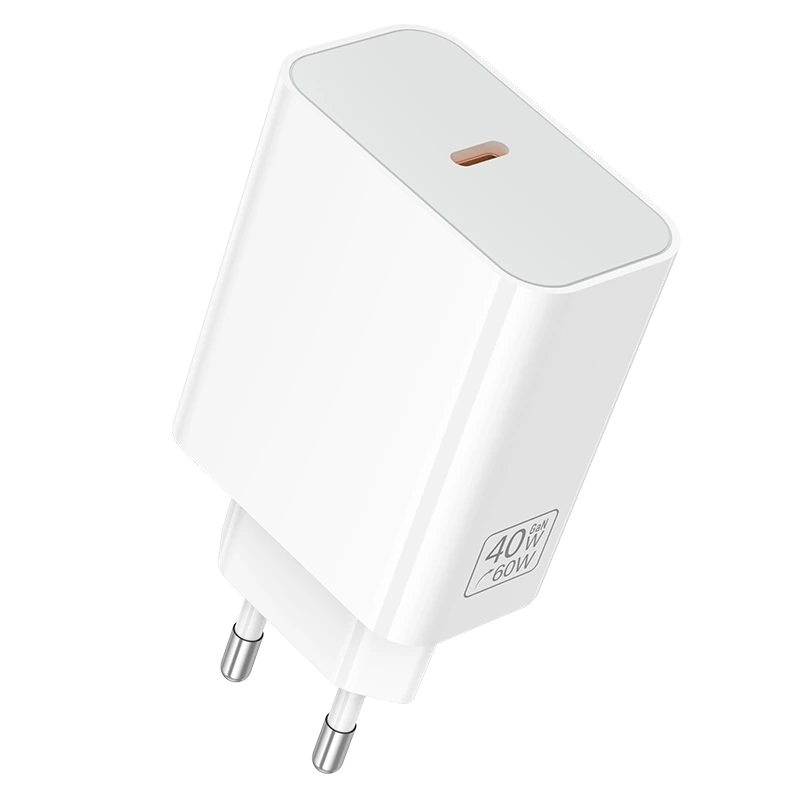 Мережевий зарядний пристрій BOROFONE BA109A Star single port PD40W charger (EU) White — Borofone