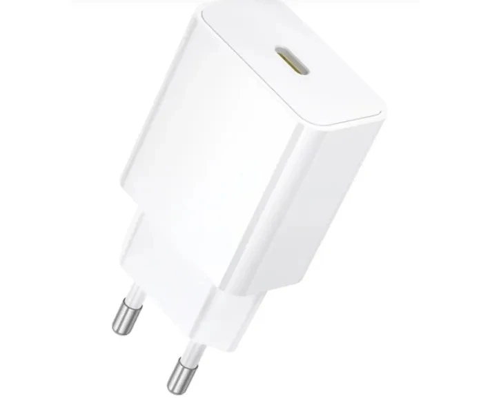 Мережевий зарядний пристрій BOROFONE BA112A Star single port PD20W charger(EU) White — Borofone