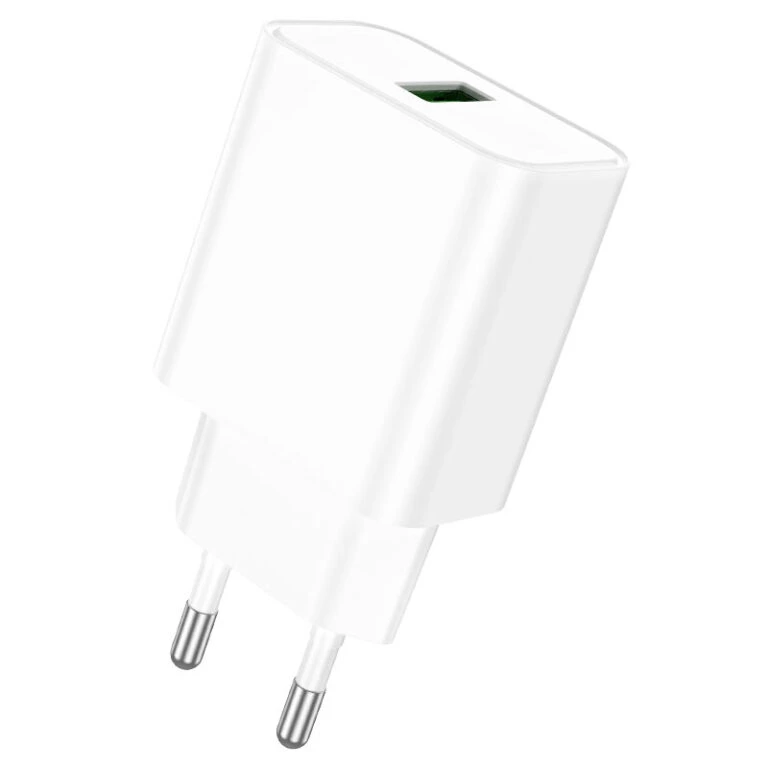 Мережевий зарядний пристрій BOROFONE BA72A Spring single port QC3.0 charger White