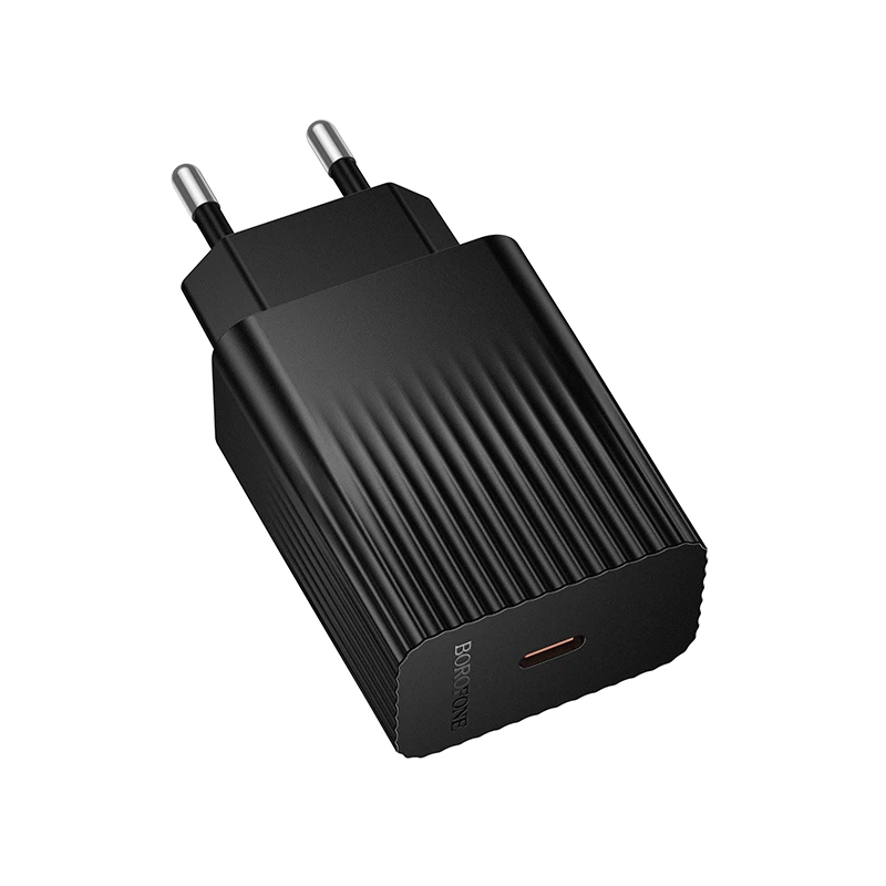 Мережевий зарядний пристрій BOROFONE BAS73A Source single port PD20W charger Black