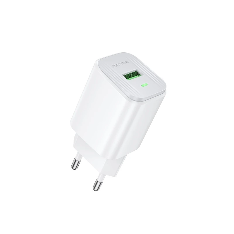 Мережевий зарядний пристрій BOROFONE BAS82A Star single port QC3.0 charger (EU) White