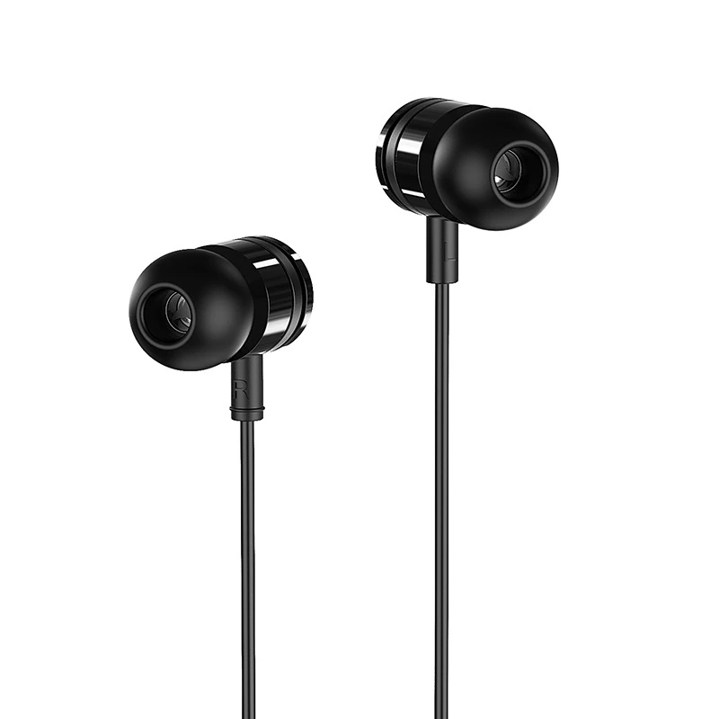 Навушники дротові BOROFONE BM31 (3.5mm) Black — Borofone