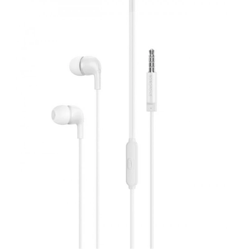 Навушники дротові BOROFONE BM83 (3.5mm) White — Borofone