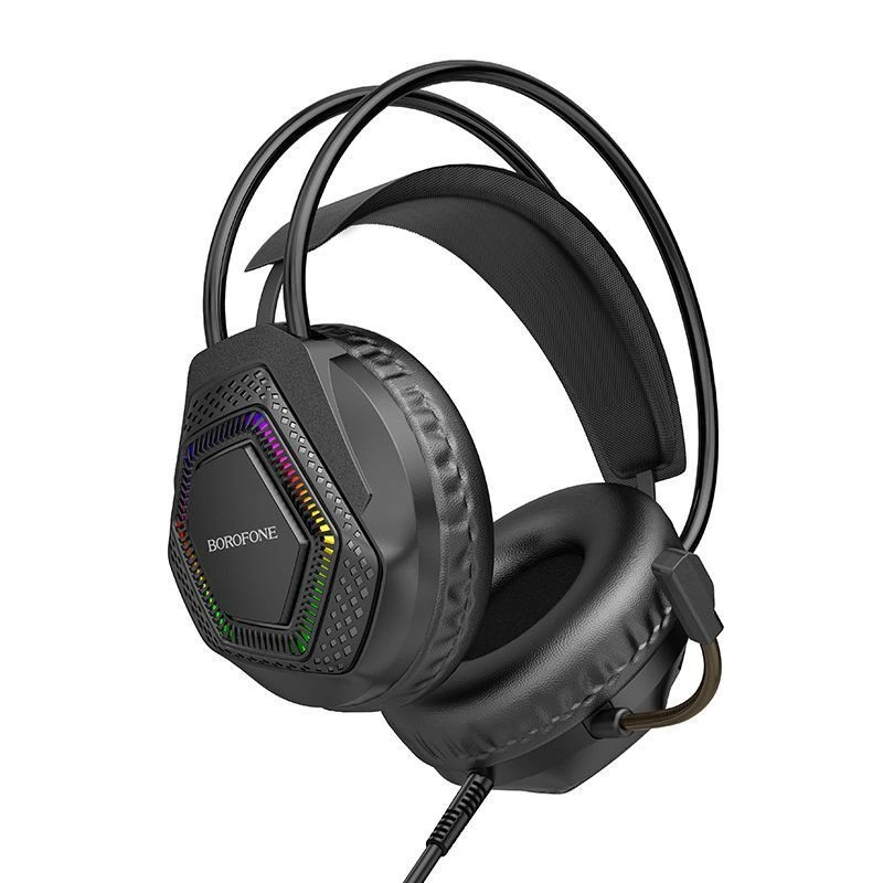 Навушники ігрові BOROFONE BO105 Thunder gaming headphones Black — Borofone