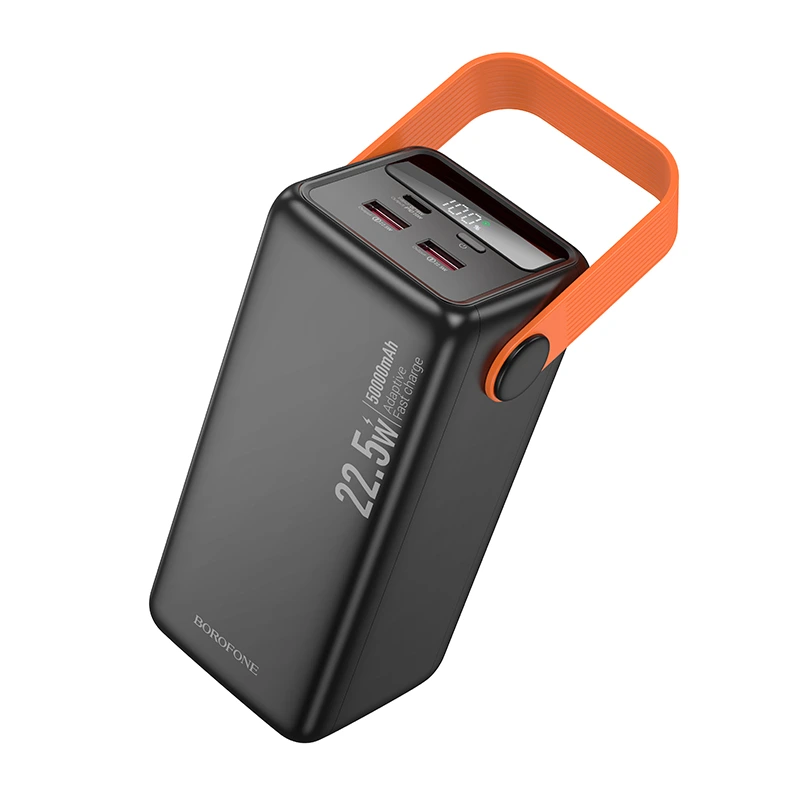 Зовнішній акумулятор BOROFONE BJ66A Magnifico 22.5W+PD20W fully compatible power bank (50000mAh) Black — Borofone