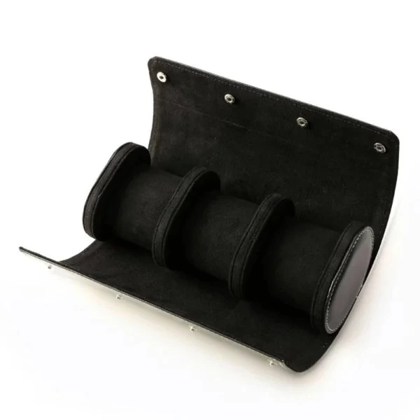 Коробка для трьох годинників Roll Black — Nobrand