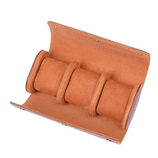 Коробка для трьох годинників Roll Brown — Nobrand