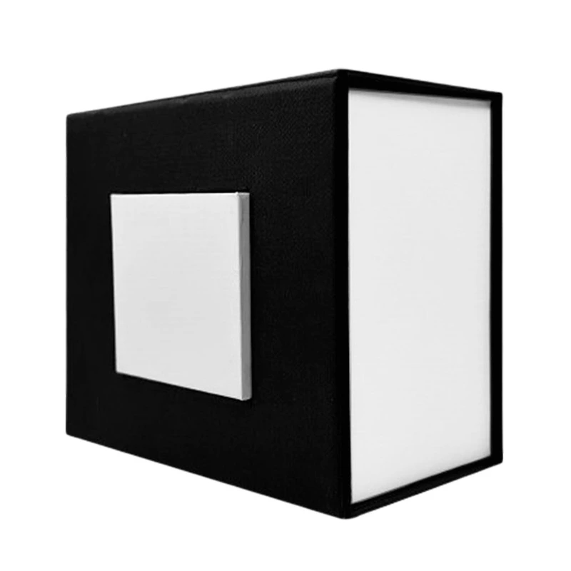 Подарункова картонна коробочка для годинника Boxes чорно-біла (SKU: 1000-0006) для зберігання та пакування — Nobrand