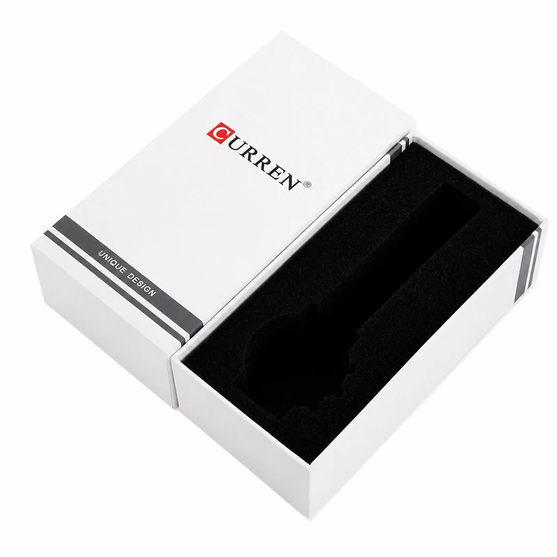 Подарункова коробочка Curren White для шкіряного ремінця та годинників — Nobrand
