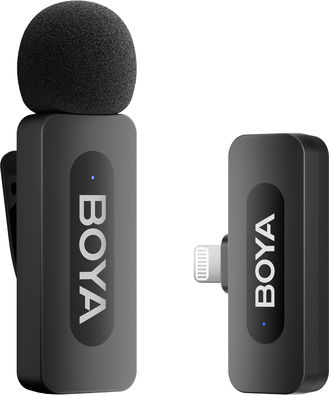 Бездротовий петличний мікрофон BOYA BY-V1 Lightning Black