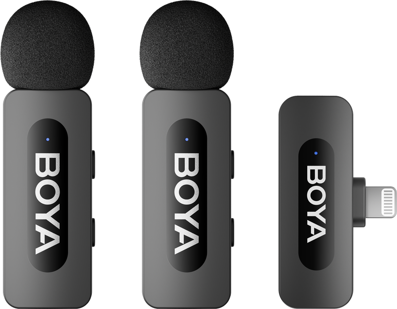 Бездротовий петличний мікрофон BOYA BY-V2 Lightning Black