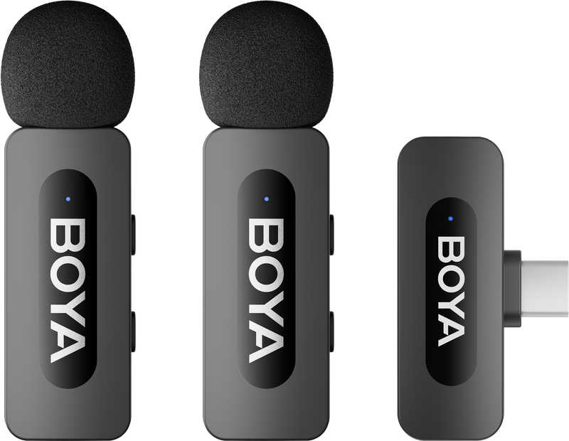 Бездротовий петличний мікрофон BOYA BY-V20 Type-C Black