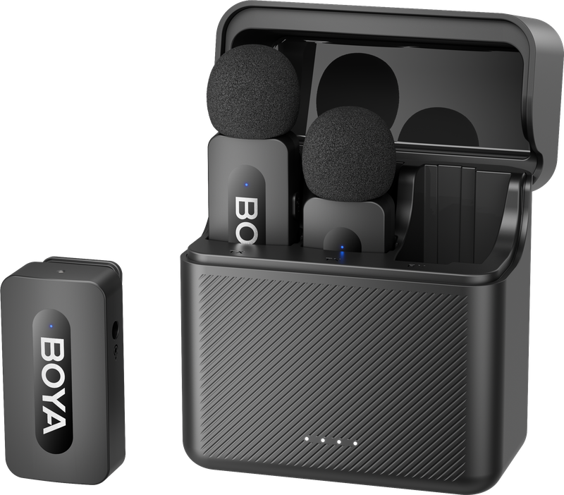 Бездротовий петличний мікрофон BOYA BY-V35 TRS for camera Black